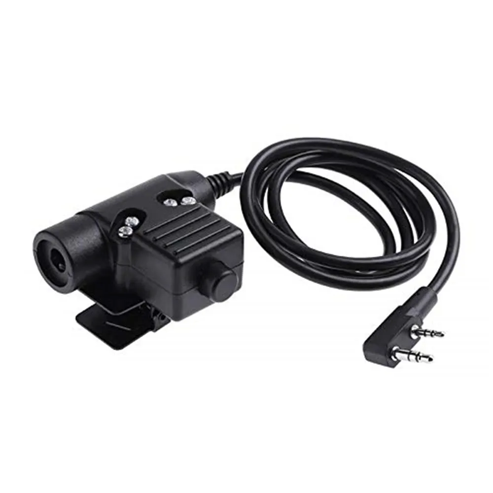 Alloet 80 см K-type U94 PTT военный адаптер PTT Z113 для рации Kenwood TYT F8 BAOFENG 5R радио