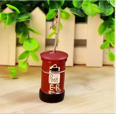 Винтажный зажим из смолы для бумажных сообщений карт записей свадебной