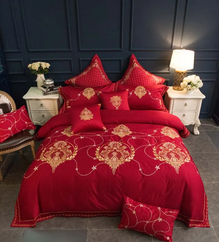 Роскошный комплект постельного белья для отеля 100% Комплект из длинного степлера