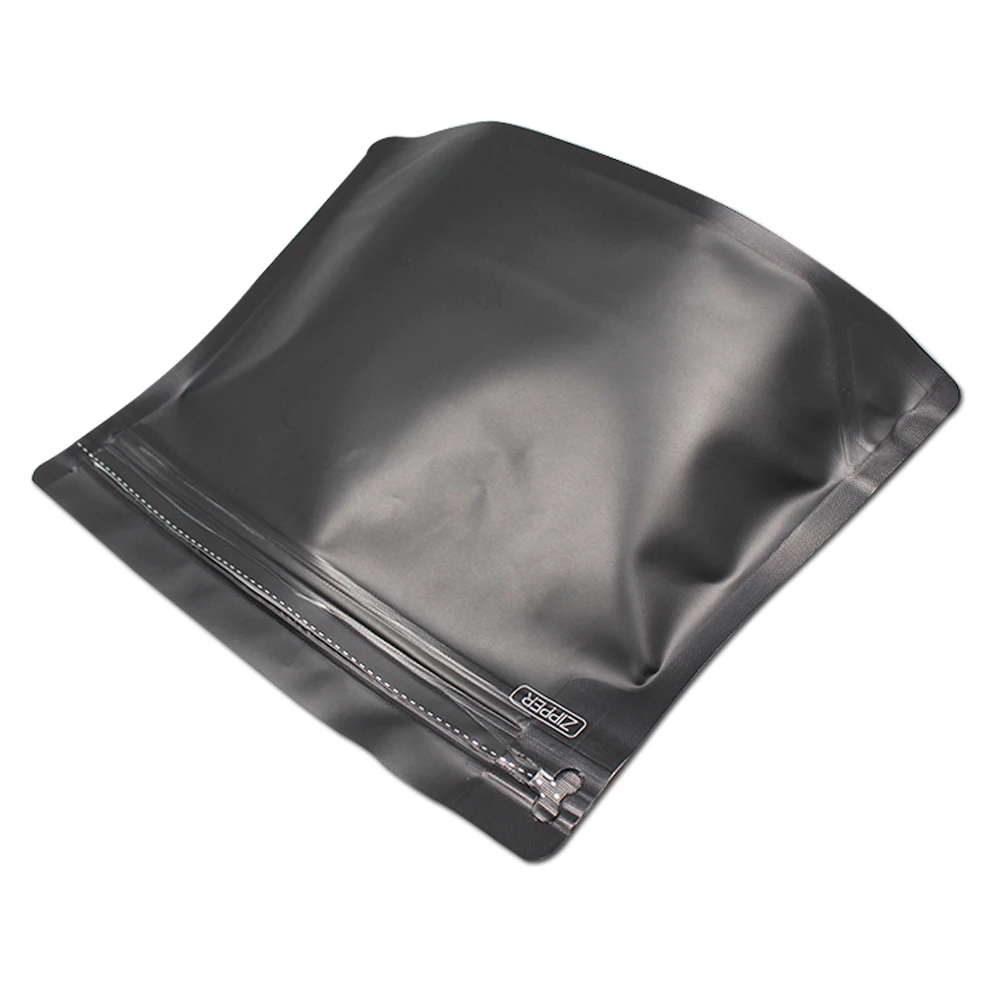 30 шт матовая алюминиевая фольга кофейная сумка Открытый верх стоячий мешок с