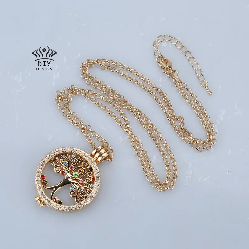 Мой 35 мм монета держатель ожерелье 33 мм Монеты подходит на рост 80 см форме плетённого кольца, модное ювелирное изделие для подарок на год дерево my coin диск