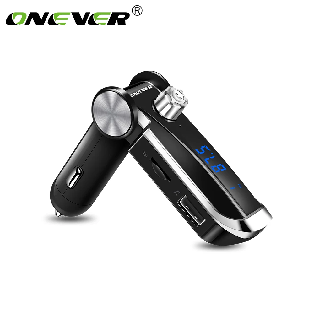 ONEVER поворотный Bluetooth MP3 плеер + fm-передатчик модулятор с USB Автомобильное Зарядное