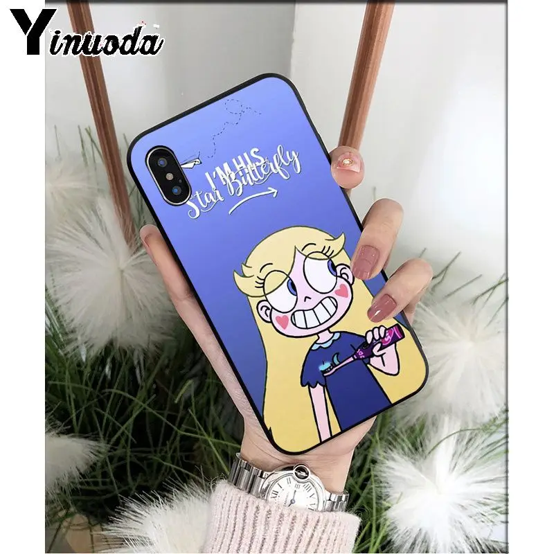 A14 Yinuoda Star vs the Forces of Evil Силиконовый ТПУ мягкий черный чехол для телефона для Apple iPhone 8 7 6 6S Plus X XS MAX 5 5S SE XR - Цвет: A14