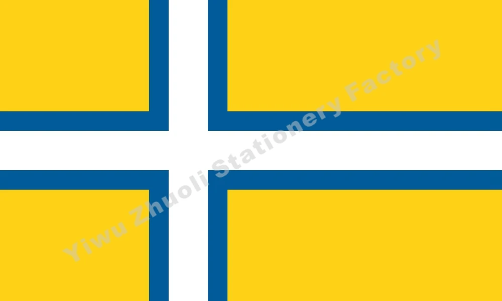 

Sweden West Flag 150X90cm (3x5FT) 120g 100D Polyester Double Stitched High Quality Banner Free Shipping