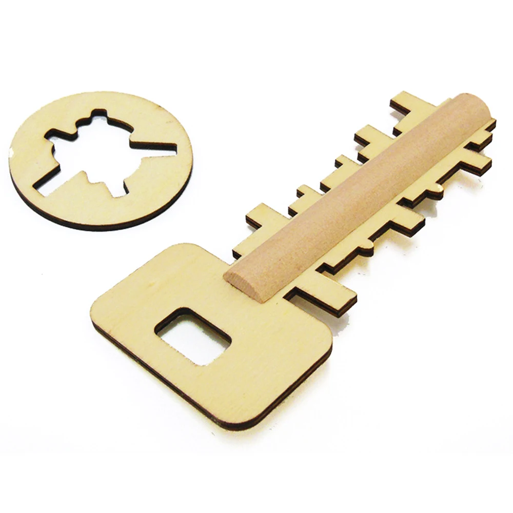 Креативный деревянный ключ головоломка развивающая интеллект игрушка для детей