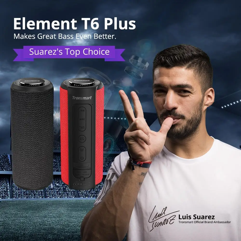 [В наличии] Tronsmart элемент T6 плюс наушники вкладыши TWS с Портативный Bluetooth Динамик