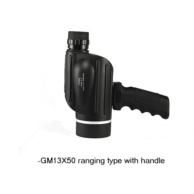 GM13X50ranginghandle 13x50 Монокуляр ночного видения фокус Монокуляр зрительный телескоп зум оптический объектив покрытие линзы охотничий оптический прицел бинокль - Цвет: GM13X50ranginghandle