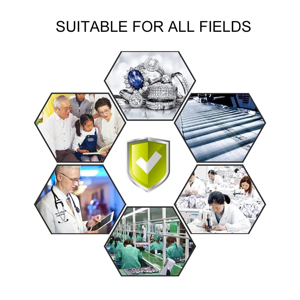 FS21DC Настольный набор стекло es лупа 2 Съемная светодиодный освещенный увеличитель