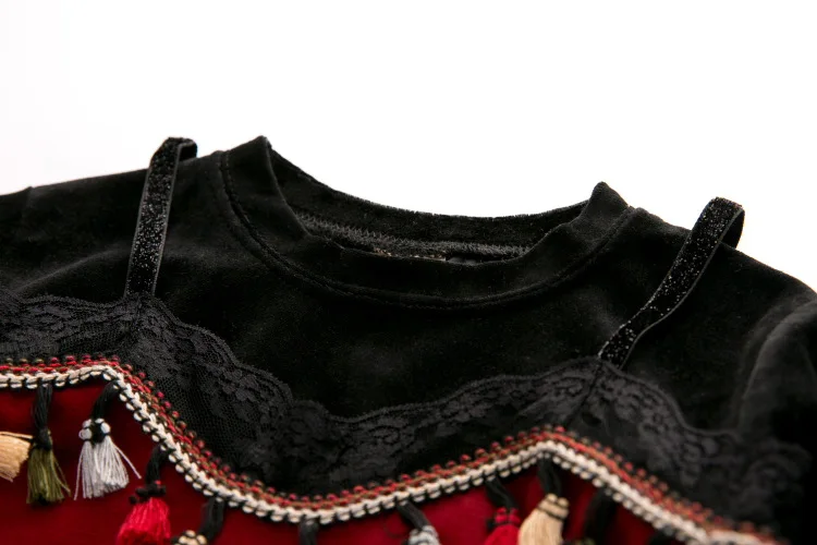 Детское платье Aile Rabbit новое для девочек с длинными рукавами бархатное в