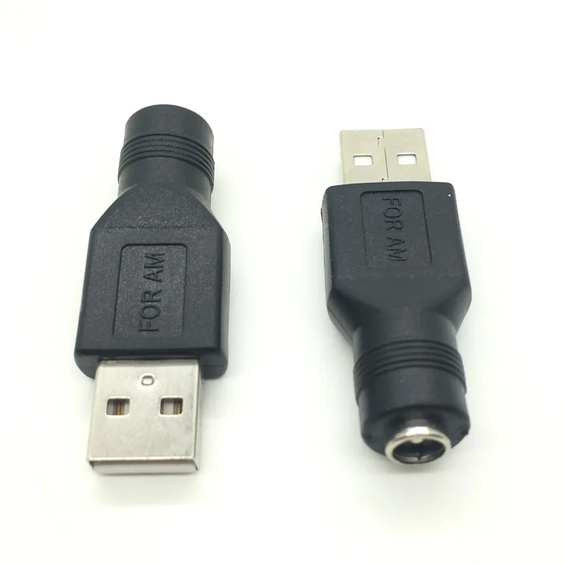 2 шт. DC 5,5*2,1 мм Гнездовой разъем для USB 2,0 штекер 5 В DC разъем питания адаптер для ноутбука ПК