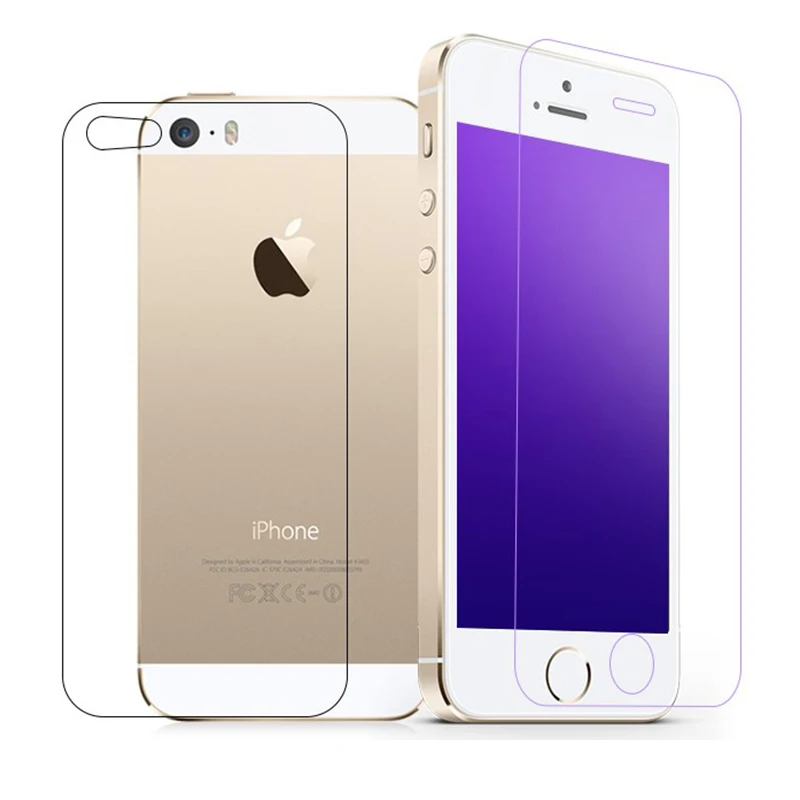 1 шт HD ультра тонкая передняя + черная Защитная пленка для экрана Apple iPhone 5 5S SE
