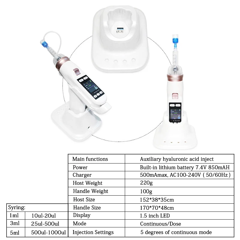 

Hydrolifting Gun Korea Mesotherapy EZ Negative Pressure Meso Gun Mesotherapy Hydrolifting Water Injector Beauty Device Skin Care