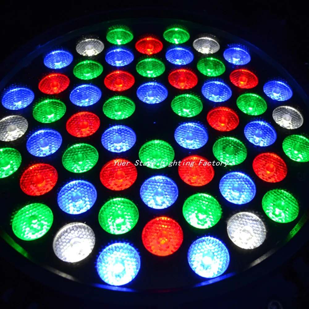4 шт./лот Par Lights 54X3W RGBW LED Flat IP65 водонепроницаемые Can DMX Disco Party Outdoor Use|Эффект освещения