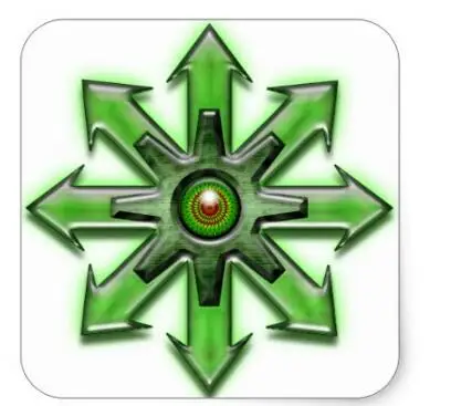 

1.5inch Arrows of Chaos - Green Square Sticker