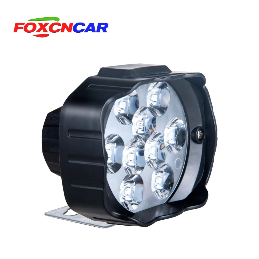 Foxcncar светодиодный мото rcycle фары 9 чип 1000LM DC 12 В 24 В Canbus faros светодиодный мото электрическая Автомобильная Поворотная фара Hi Lo луч Энергосбережение