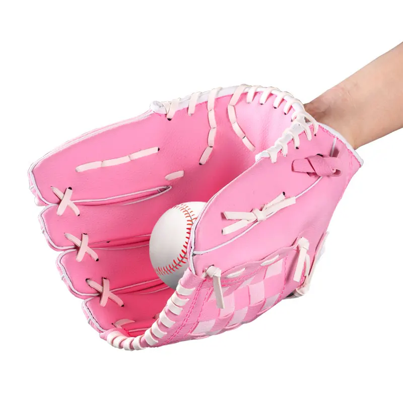Спорт на открытом воздухе три цвета бейсбольная перчатка Софтбол тренировочное