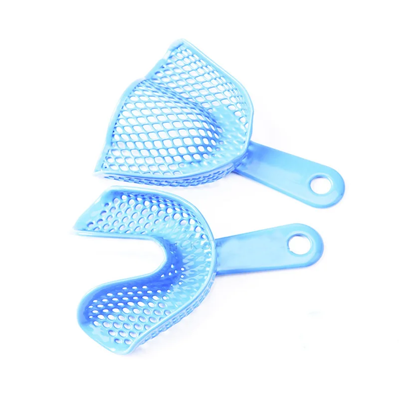 

DR.PERFECT Plastic Steel Dental Equipment Autoclavable Central 10pcs/Bag Dental Supply Impression Trays Denture Tray