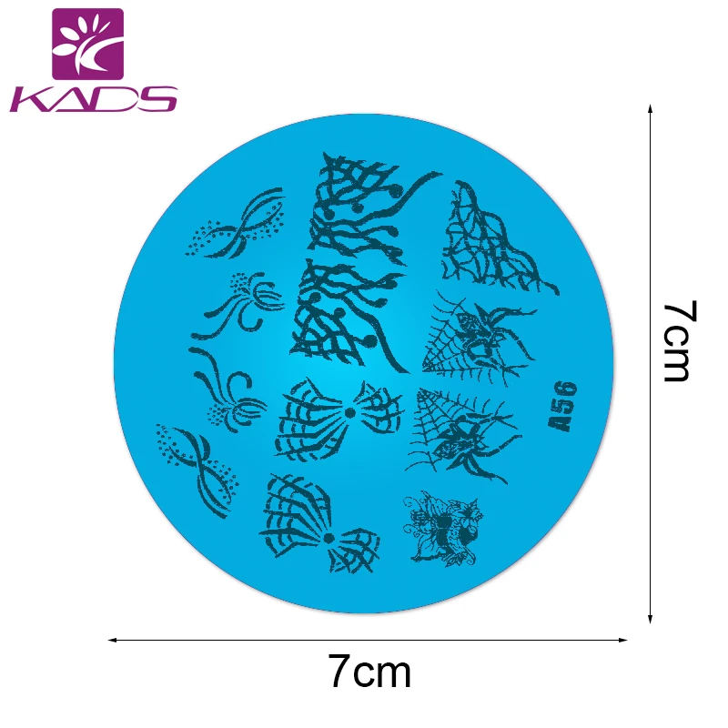 KADS A56 паутина Паука Искусства Ногтя Штамповка Stamp Польский Nail Art Маникюр Шаблон