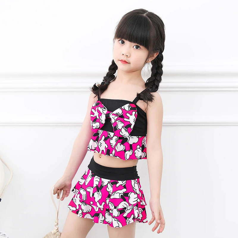 Детские купальники с оборками для девочек детские бикини купальник новинка 2018