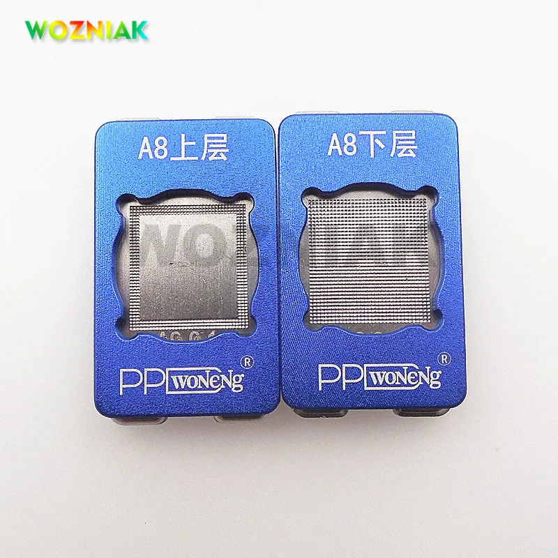 Трафарет BGA для реболлинга трафарет ЦП iPhone 5 6 7 A7 A8 A9 A10 A11 A 12 верхний и нижний реболл