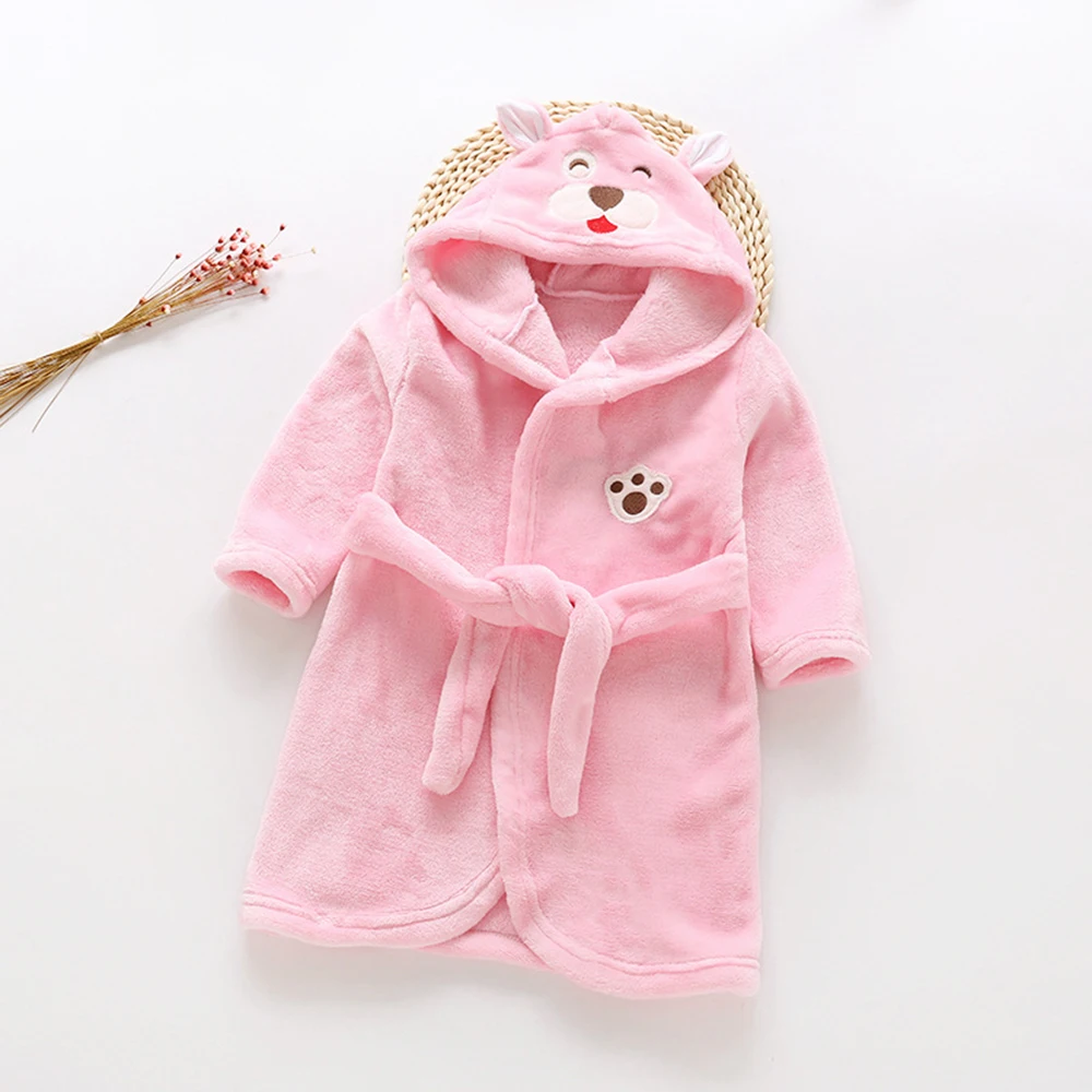 Babyinstar/детские халаты; коллекция года; модный детский халат с капюшоном и милым кроликом для малышей; банный халат; детские халаты для девочек и мальчиков