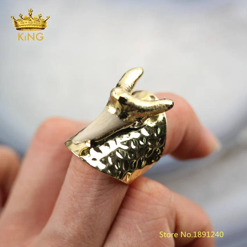 Кольца с зубцами акулы 5 шт. ювелирные украшения гальваническим покрытием в виде