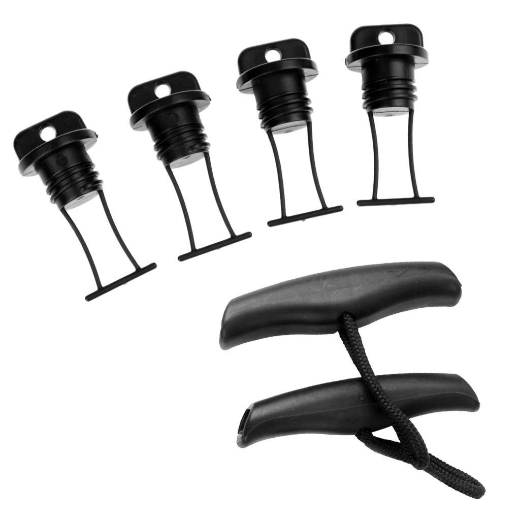 Нейлоновая Рычажная ручка для Каяка 6 шт. со шнурком и пластиковой заглушкой