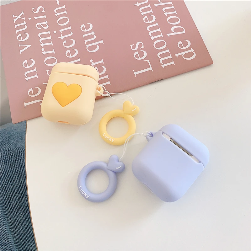 Чехол для AirPods 2 чехол с рисунком любовного сердца беспроводных Bluetooth наушников