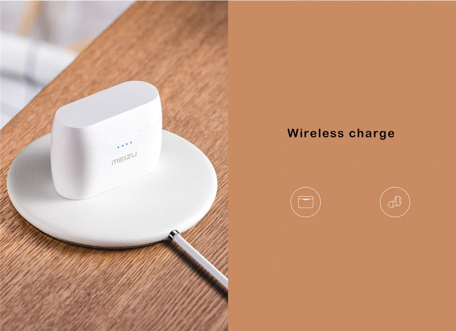 Meizu поп TW50 двойной Беспроводной наушники Bluetooth спортивные наушники-вкладыши Наушники Водонепроницаемый гарнитура Беспроводной зарядки