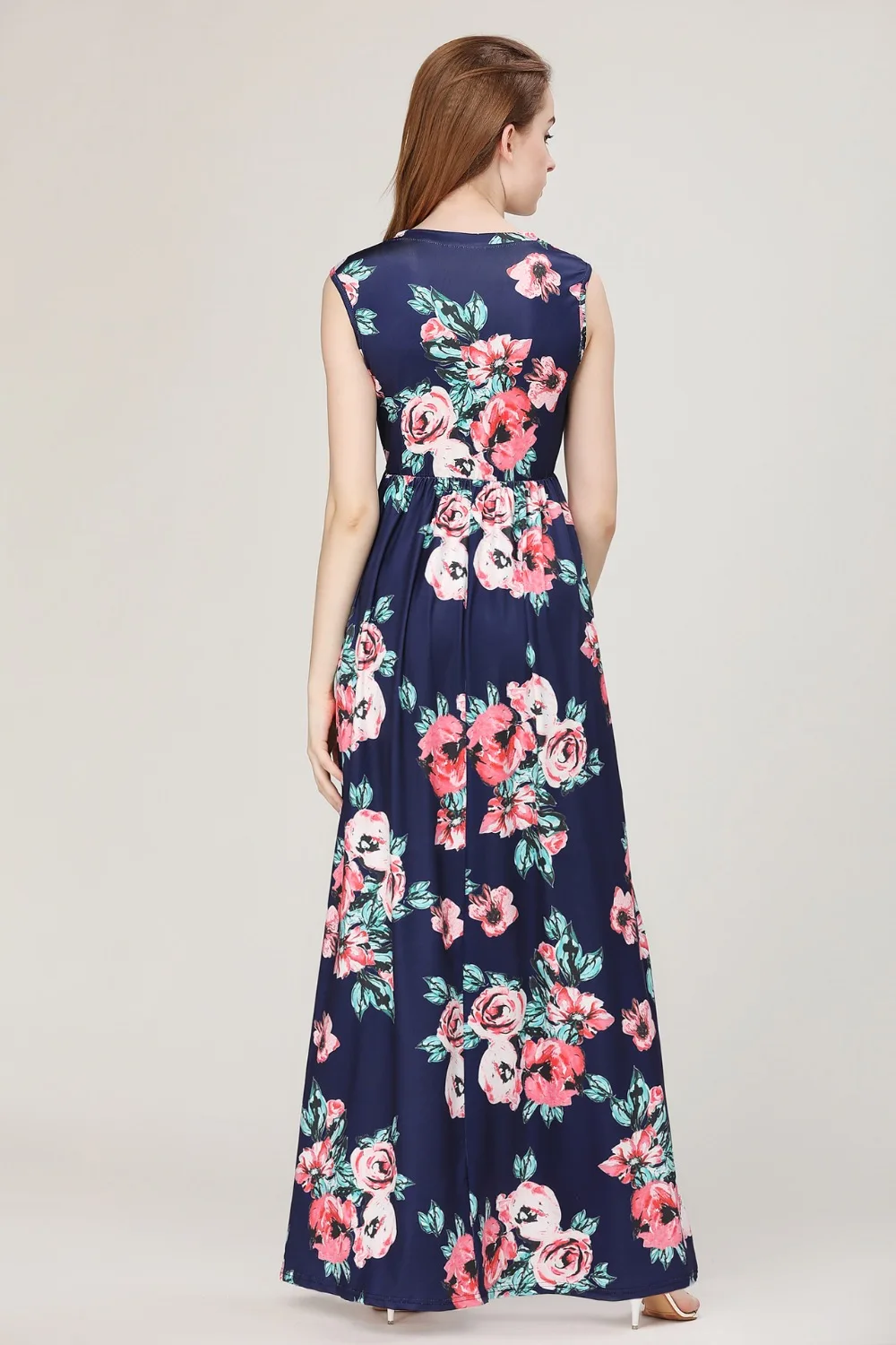 2017 новых женщин лета dress разнообразие цветов большой размер цифровая печать