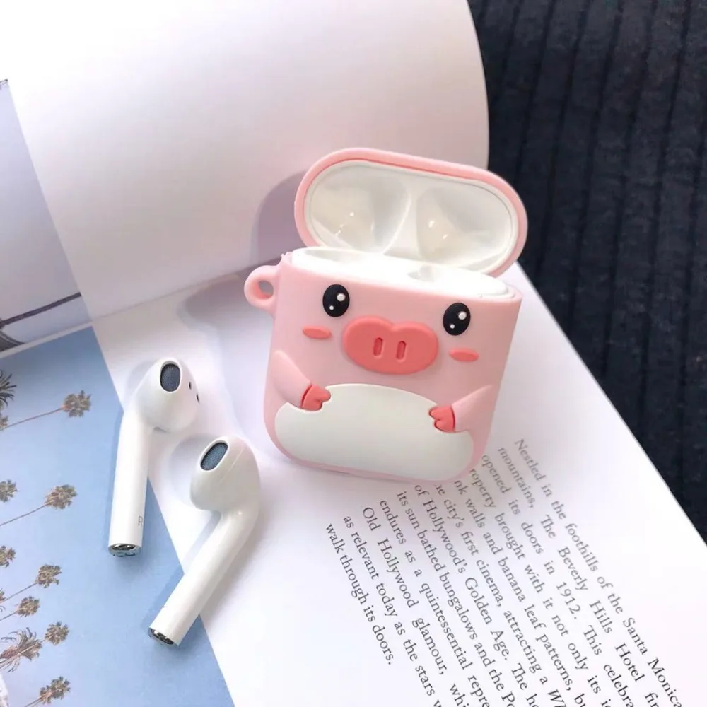 Лидер продаж силиконовый чехол для Apple Airpods мягкий ультратонкий протектор