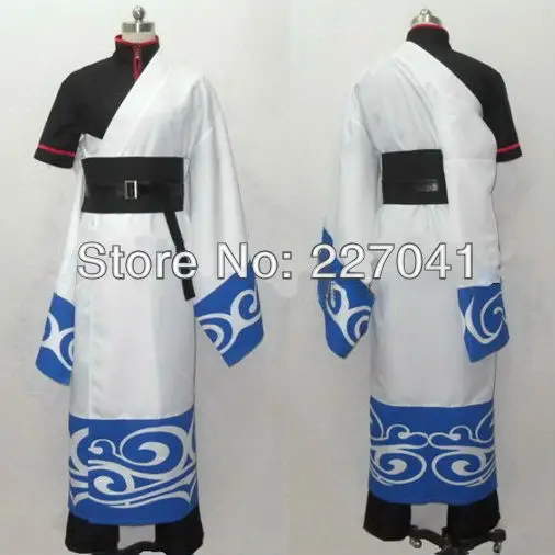 Гинтама костюм Саката гинтоки кимоно индивидуальный Хэллоуин Бесплатная