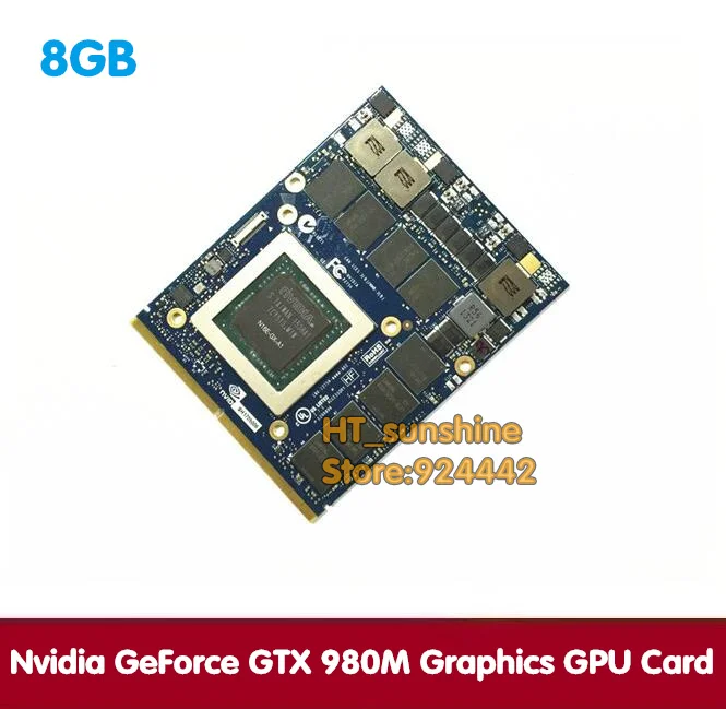 Бесплатная доставка для Nvidia GeForce GTX 980M графическая карта памяти N16E GX A1 8 ГБ GDDR5 Alienware