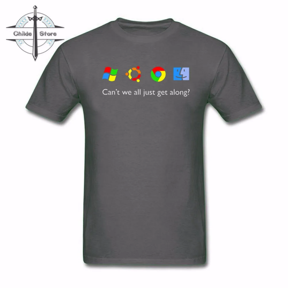 Творческий Google Вы Оффлайн Для мужчин s прямая футболка модные Повседневное