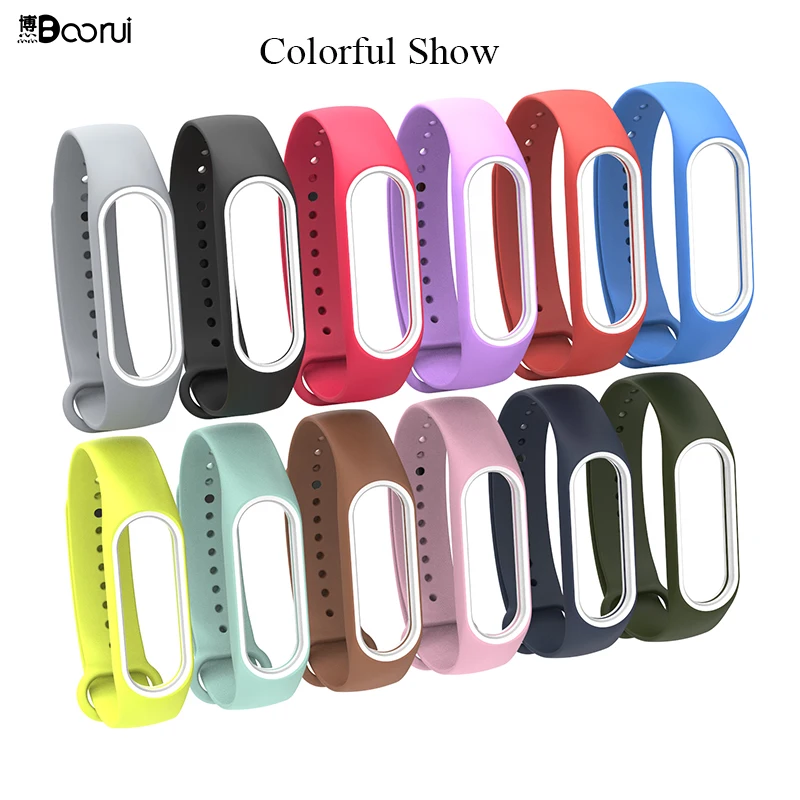 Ремешок BOORUI для mi band 3 силиконовый ремешок на запястье Сменные аксессуары смарт