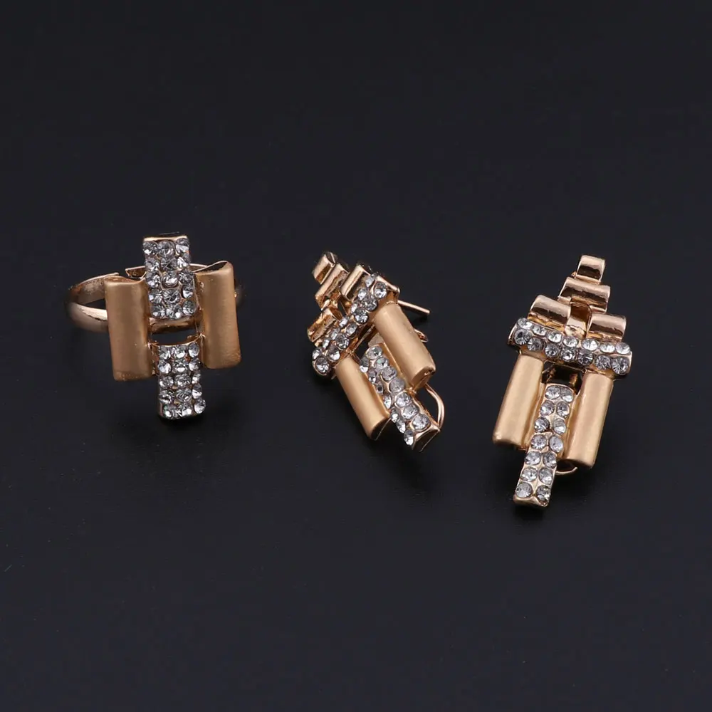 Модный Ювелирный Набор нигерийский Дубай золотой цвет африканские бусы ожерелье