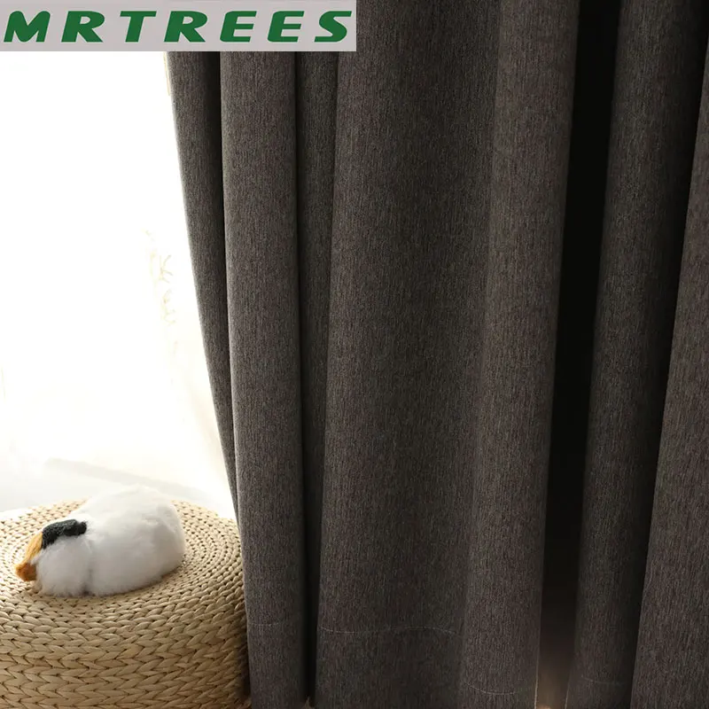 MRTREES плотные затемненные шторы для гостиной Современные Плотные Шторы спальни