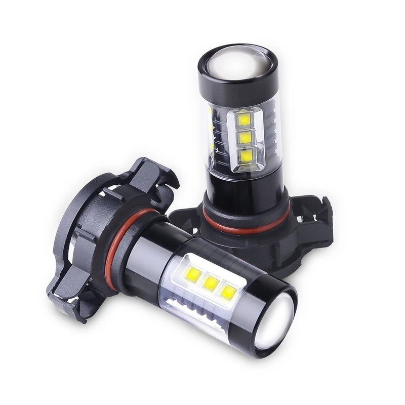 JXLCLYL 2 шт. белый H16 5250 5201 PSX24W 80 Вт 16LED Противотуманные фары Дневные Фары Светильник