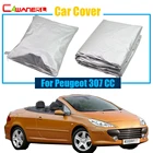 Чехол Cawanerl для автомобиля, защита от УФ-лучей, дождя, солнца, снега, защита от пыли для Peugeot 307 CC