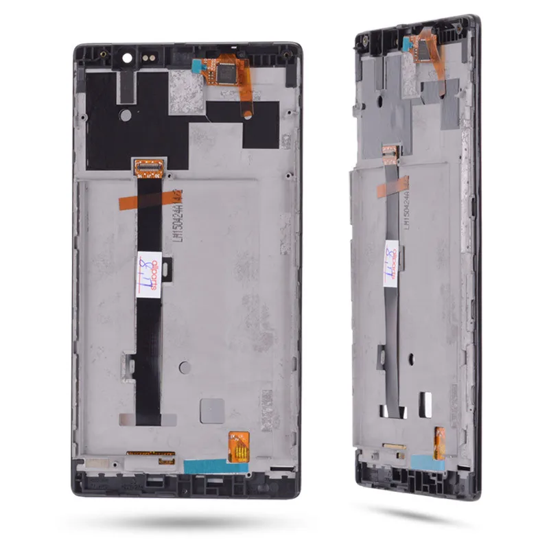 Дисплей для Lenovo P90 LCD в сборе с тачскрином на рамке черный