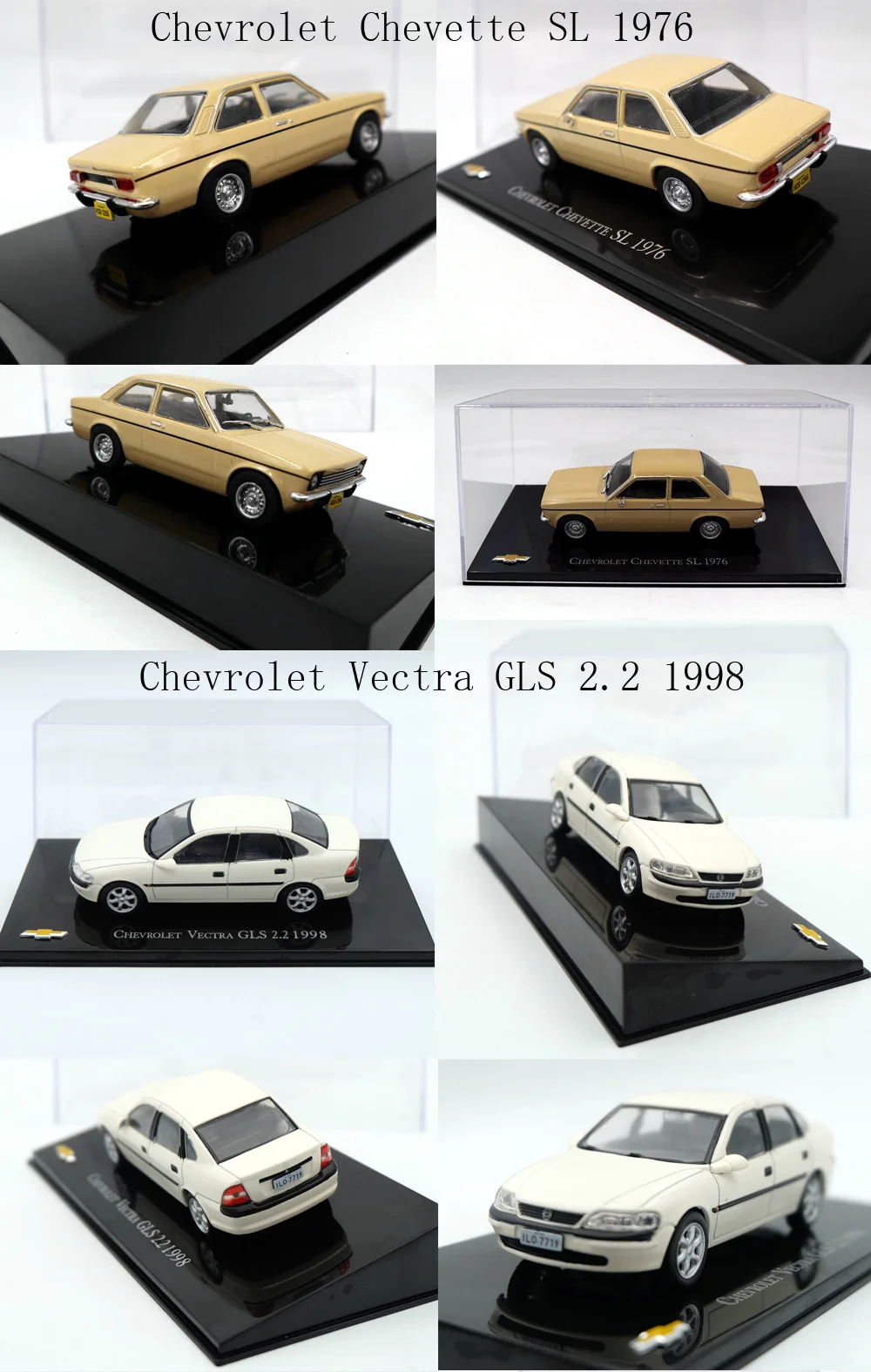 IXO 1:43 разных лет и стилей Chevrolet Chevette Monza/Amazona/Kadett Hatch/opala/Vectra/Celta/игрушечные машинки литые под давлением модели