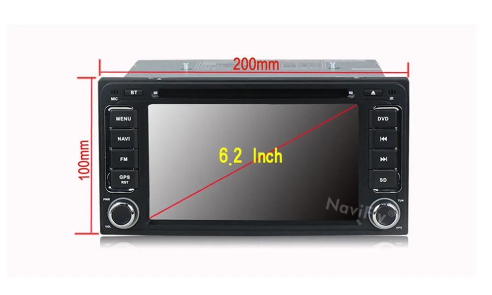 NaviFly 2 din Автомобильный Радио dvd-плеер gps навигация для Toyota Hilux VIOS Camry Corolla Prado RAV4 Prado автомобильный аудио стерео