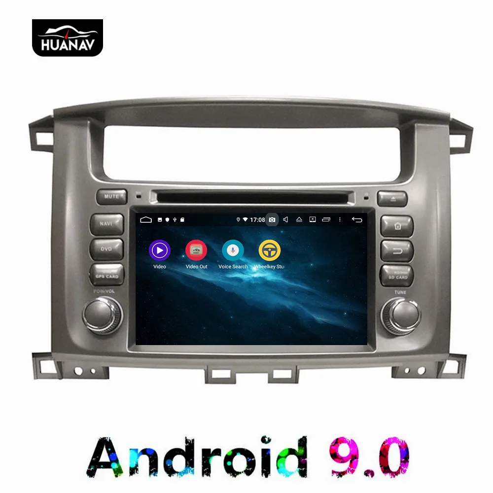 Автомобильный DVD плеер DSP Android 9 GPS навигация для Toyota Lander Cruiser Lc100 1997 2007