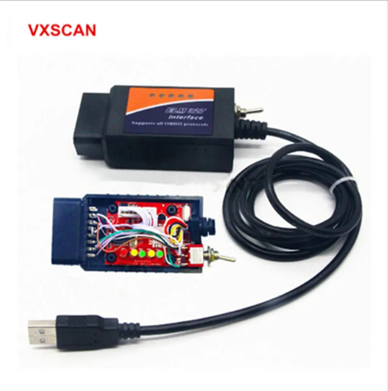 ELM327 USB V1.5 модифицированный для ELMconfig CH340+ 25K80 чип HS-CAN/MS-CAN