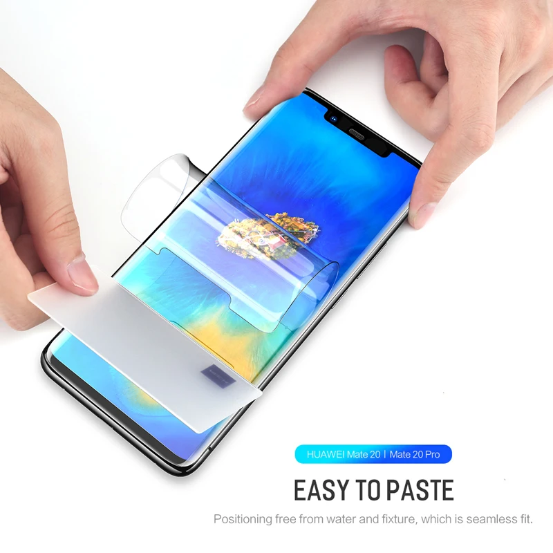 ROCK 0 18 мм тонкая пленка с полным покрытием для Huawei Mate 20 Pro 3D изогнутая мягкая