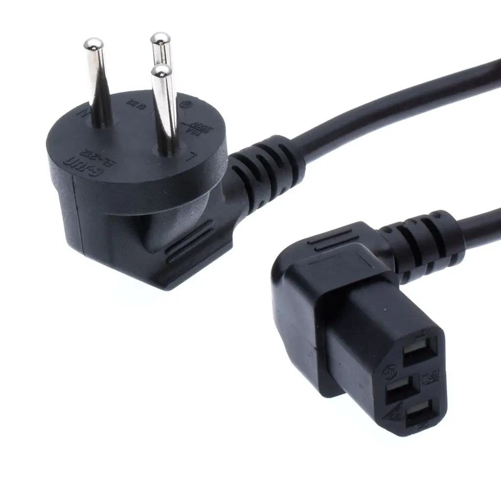 3 контактный разъем для кабеля питания C13 кабель с углом наклона PDU IEC адаптер