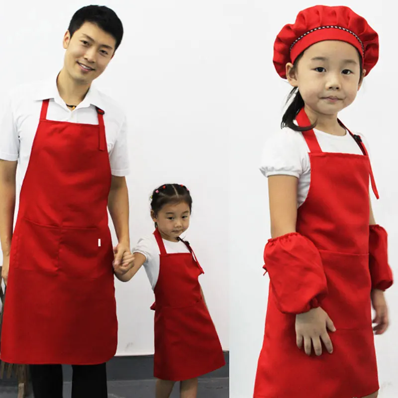 Разноцветные Детские фартуки ручной работы без рукавов Водонепроницаемые