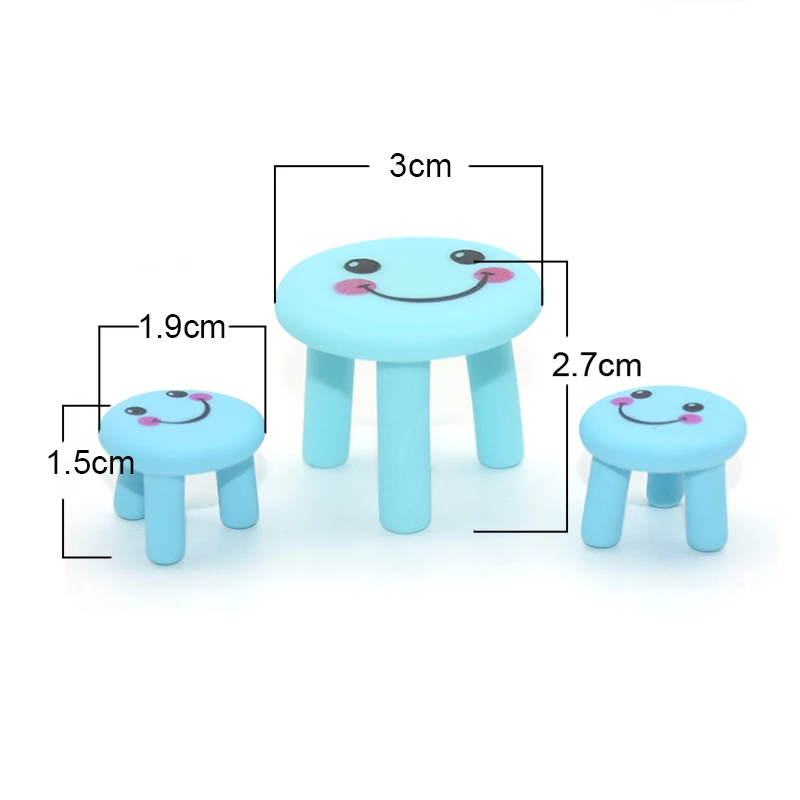 3 шт. смоляное настольное кресло миниатюрный Сказочный домик сад микро