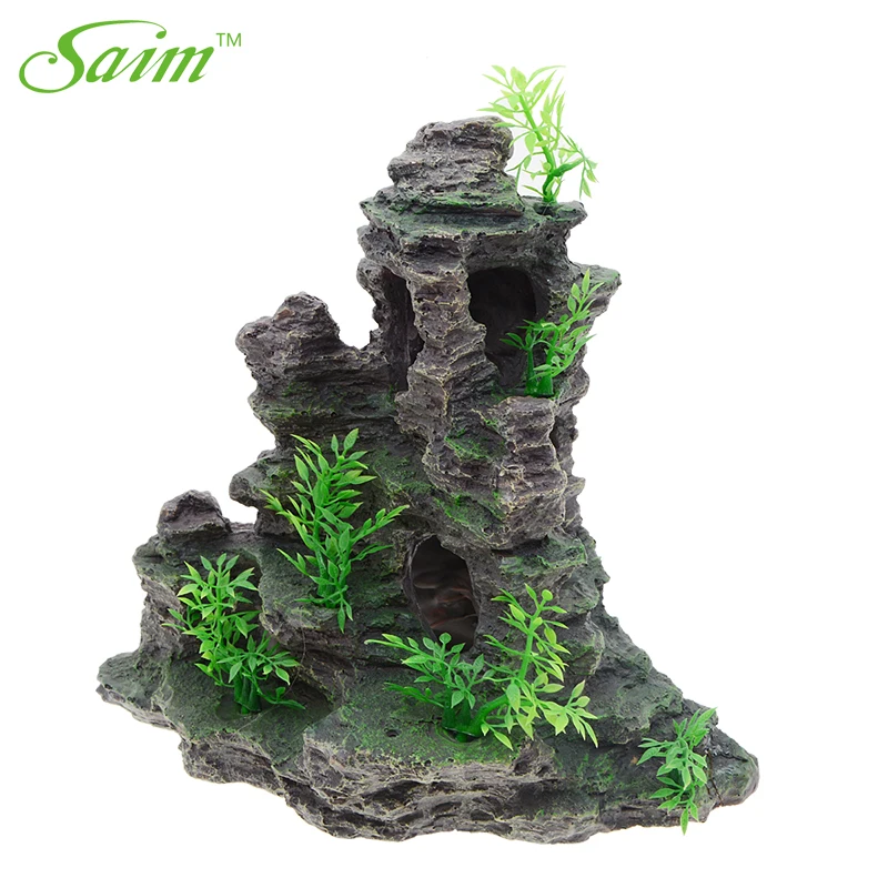 Каучуковые украшения для аквариума Saim горные рокеры с пещера аквариумные