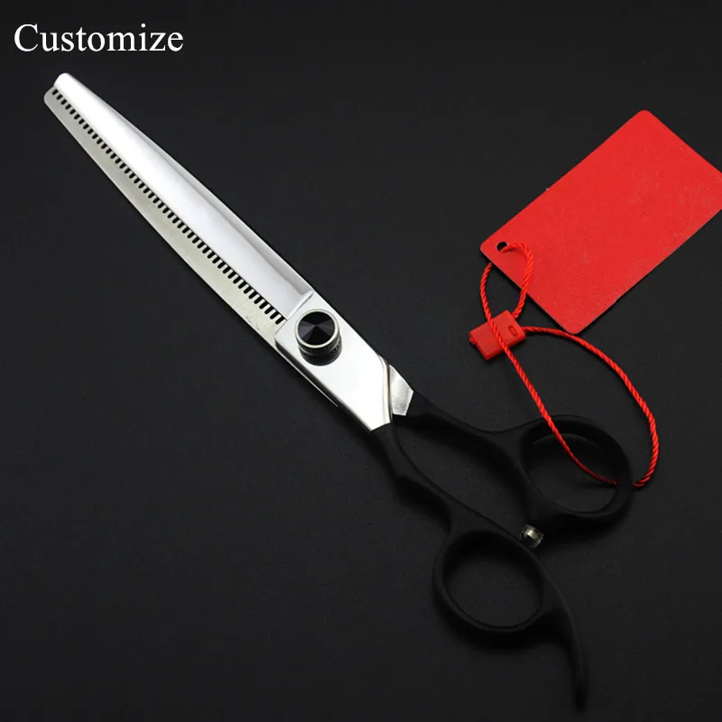 

Customize professional Left hand japan 440c 7 '' pet dog grooming hair scissors dog barber thinning shears hairdressing scissors